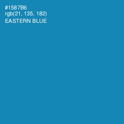 #1587B6 - Eastern Blue Color Image